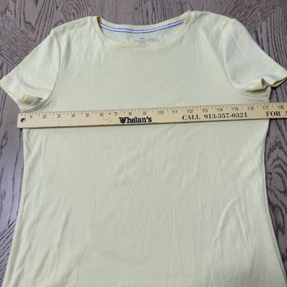 Talbots Petites Small‎ Petite Pima Cotton Tee Short Sleeve Crew Neck Casual - Picture 6 of 6